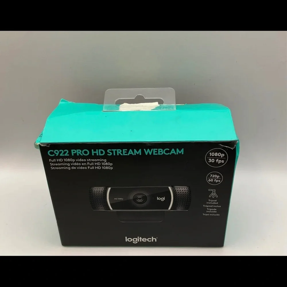 NEW LOGITECH C922 PRO HD STREAM WEBCAM FULL HD 1080P VIDEO STREAMING 960-001087